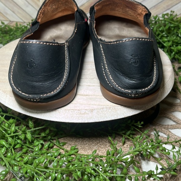 OLUKAI Nohea Nubuck 7.5 Slip On Loafers Leather Comfy Minimalist Earthy‎ Travel - Picture 3 of 7